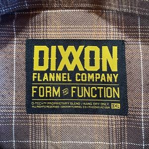 Dixxon Flannel Co Brown with White Stripes Long Sleeve Flannel Sz 3XL w/ Snaps